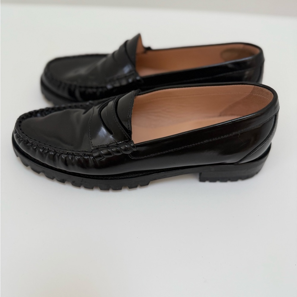 Black Leather Loafers - Picture 4 of 5